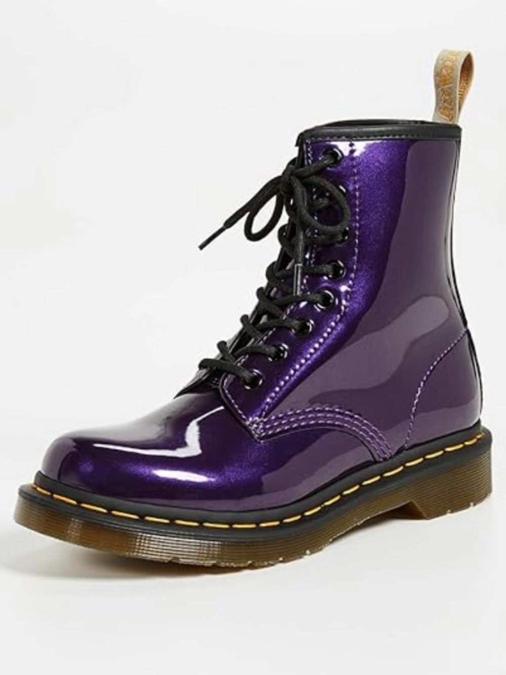 AWESOME Dr Martens Purple Chrome 1460 Combat Boots 8 Holes USL 9